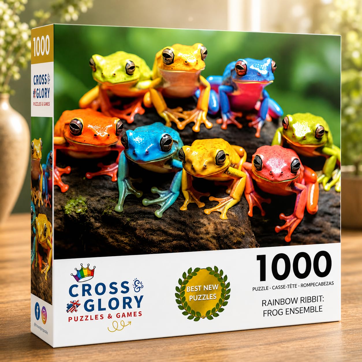 Cross & Glory | 1000 Piece Jigsaw Puzzles for Adults | Rainbow Ribbit