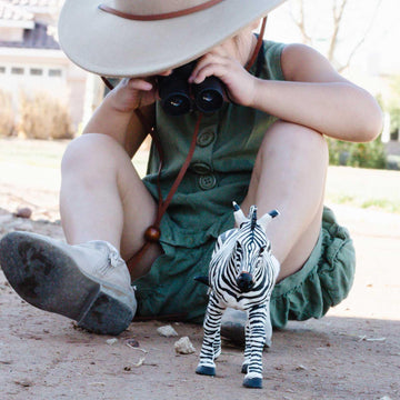 Safari Ltd. Zebra Figurine - Detailed 5.85" Plastic Model Figure - Fun Educational Toy for Boys, Girls & Kids Ages 1+