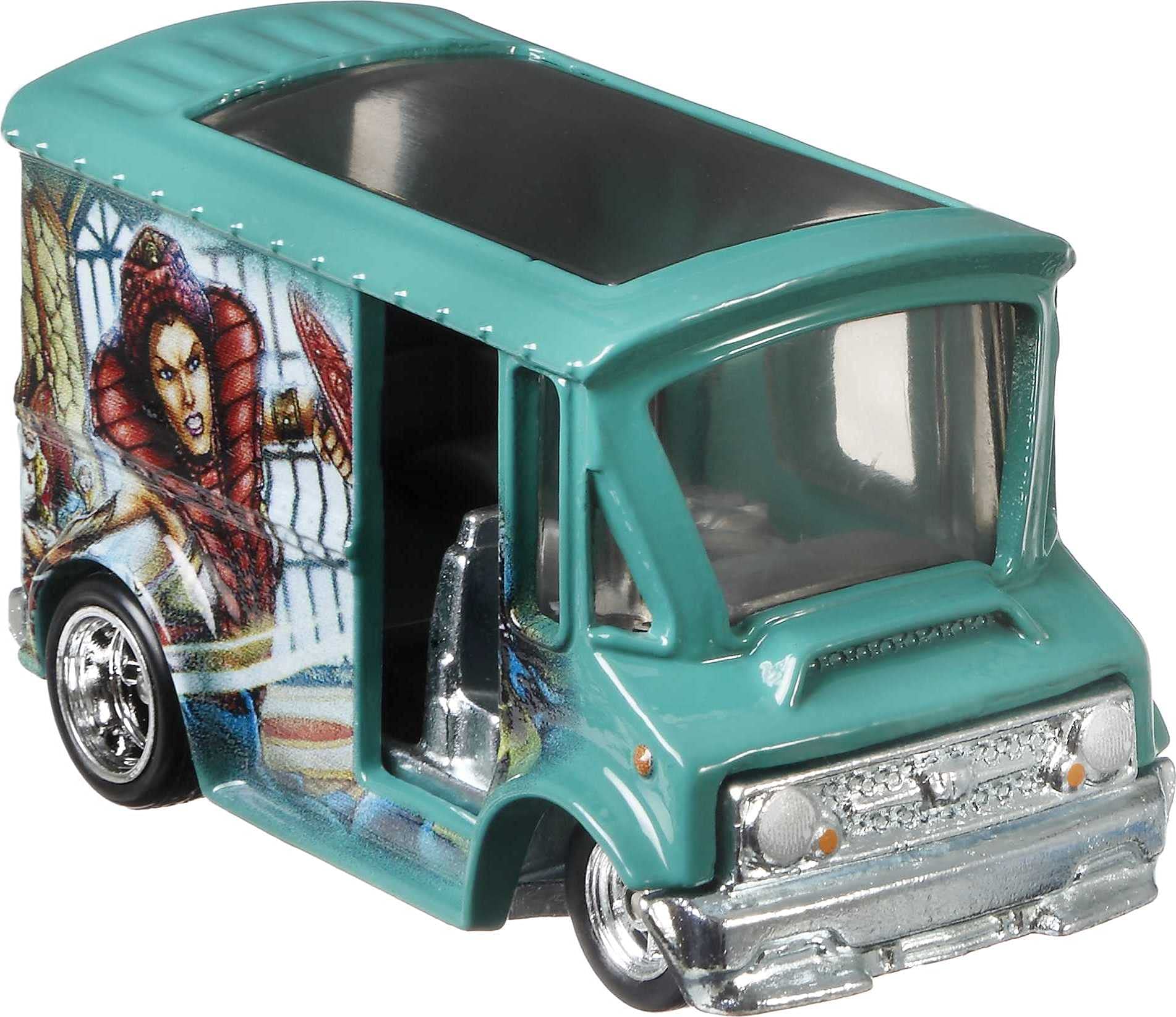 Hot Wheels Toy Car, 1:64 Scale Premium Die-Cast Bread Box Van, Metal/Metal Chassis & Body, Pop Culture Vehicle for Kids & Collectors