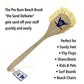 PRO BUM Beach Brush, Cleans Sandy Feet, Shoes, Equipment, Keeps Cars Clean, Zero Plastic, 100% Biodegradable, Vegan, for Surfers, Beach Bums, Men
