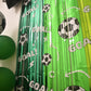 Soccer Party Decorations, 2 Pack Soccer Birthday Party Photo Booth Prop, Green Fringe Curtains Photo Streamers Backdrop for Sport Themed Birthday