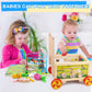 Wooden Activity Cube 7-in-1 Montessori Toy Multipurpose Educational Learning Toy for 1+ Year Old Baby Toddler Kid Boy First Birthday Gift Bead Maze