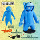 Gang Beasts Blue Bear Costume Fighter Accessories Gamer Character Figure