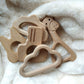 2pcs Lovely Cartoon Wood Cloud Pendant Pure Natural Animal Shape Beech Wooden Handmade Cut Pattern DIY Beading Necklace Pendant (Cloud 2pcs)