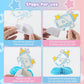 Gender Reveal Honeycomb Centerpieces Set - 9 PCS Baby Shower Table Decorations with Unicorn, Bear, Bottle, Pacifier & Crown Designs, Includes Clear