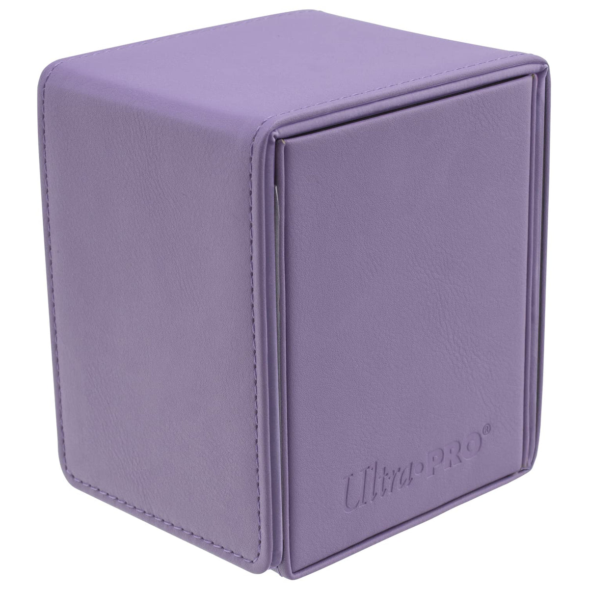 Ultra Pro - Vivid Alcove Flip Card Deck Box (Purple) - Stores & Protects Up To 100 Standard Size, Baseball Gaming Sports or Any Standard Size Cards In