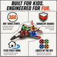 ToyFinity Foam RC Airplane for Kids, Adults and Beginners - LED, 50M