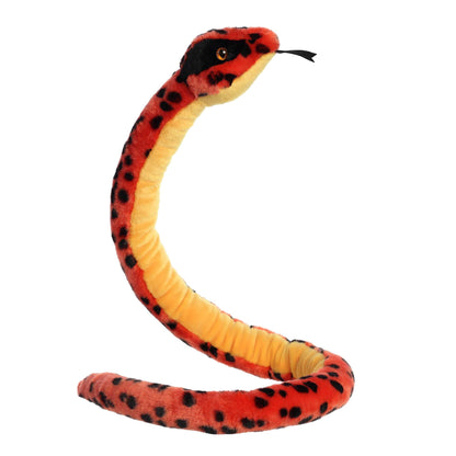 Aurora Snake 50" Red Viper Playful Stuffed Animal