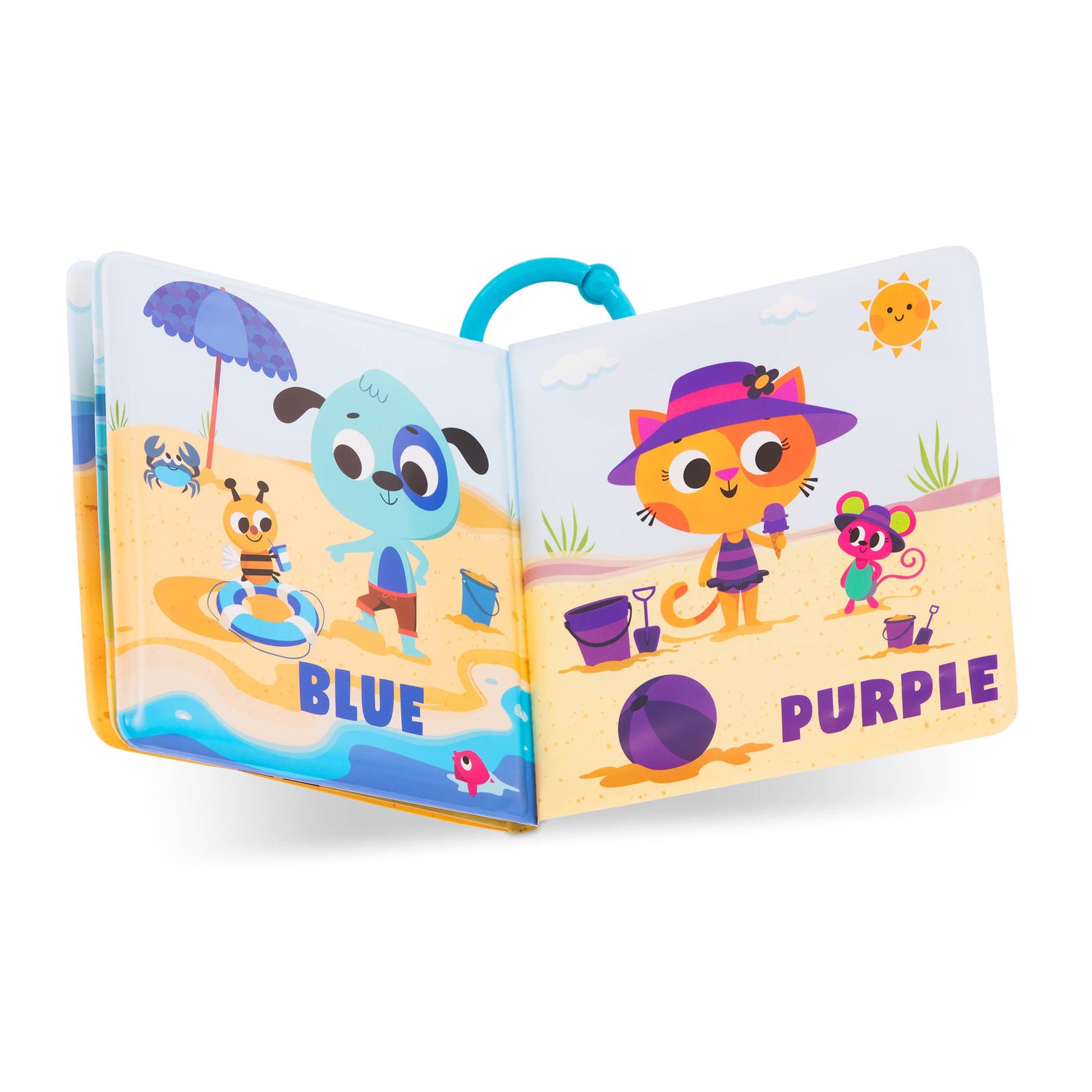 B. toys Bath Books, Tub Time Books 2-Pack, Waterproof Colors Numbers