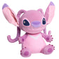 Disney Stitch Comfort Weighted Plush Angel, Officially Licensed, 14-inch Stuffed Animal, Super Soft Snuggly Stretchy Fabric, Alien, Pink, Kids Toys