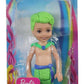 Barbie Dreamtopia Chelsea Merboy Doll with Green Hair & Tail, Accessory, Small Doll Bends at Waist