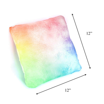 blinkee Glowrious The Pillow - Your Softest, Glowiest Best Friend 12 Inch LED Light Up Super Soft Pillow Nylon Fill