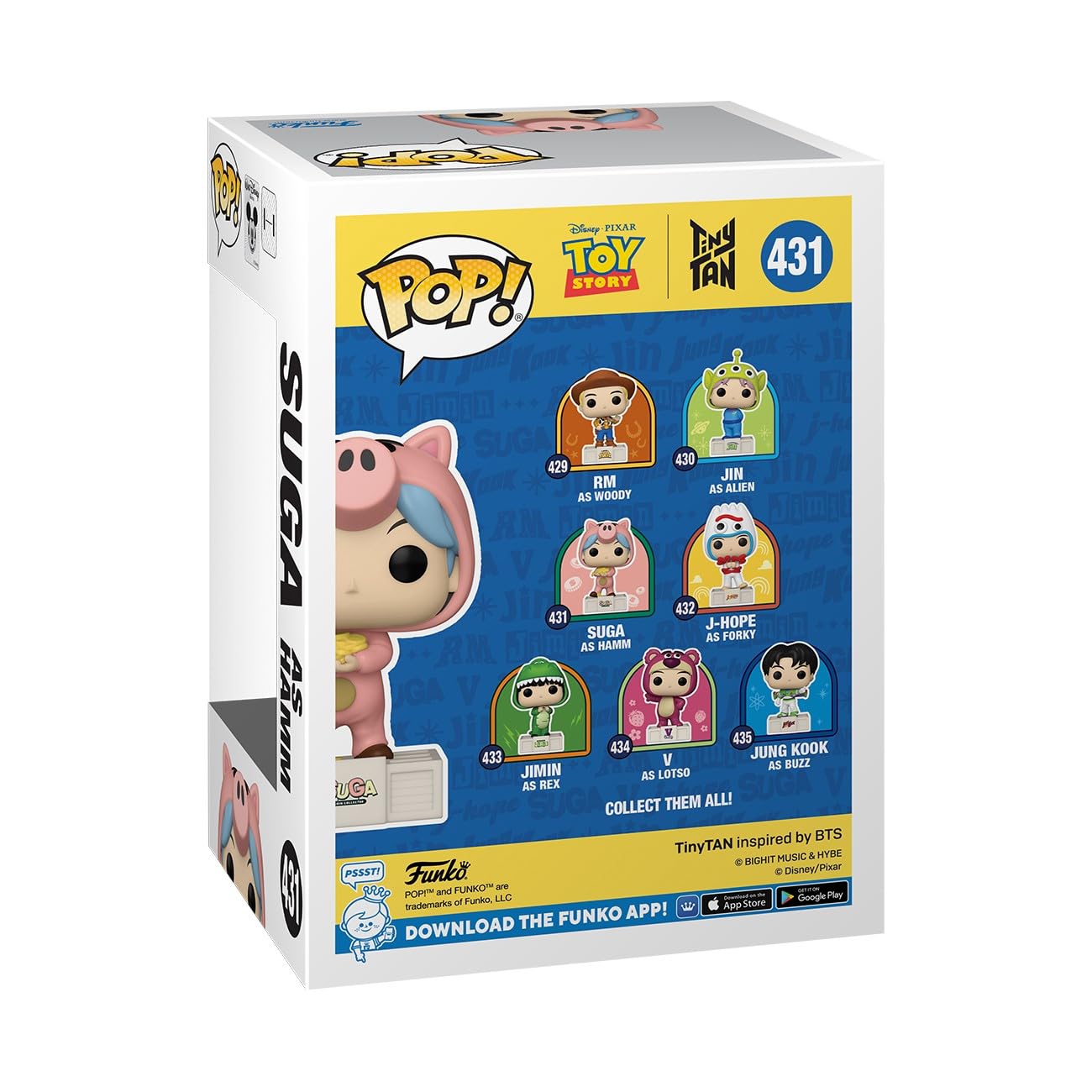Funko Pop! Rocks: Toy Story x BTS Tiny TAN - Suga as Hamm - Collectable Vinyl Figure - Gift Idea - Official Merchandise - Toys for Kids & Adults