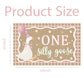 Goose Pink Banner for One Silly Goose Birthday Decor Girl Pink Silly Goose First Birthday Backdrop for Girls First Birthday