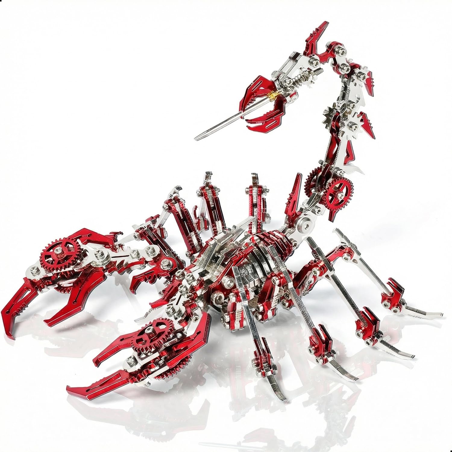 kolotesame Scorpion 3D Metal Puzzle Model for Adults, DIY Mechanical Scorpion Challenging Building Kit with Tool, Cool Desk Decor for Man or 3D