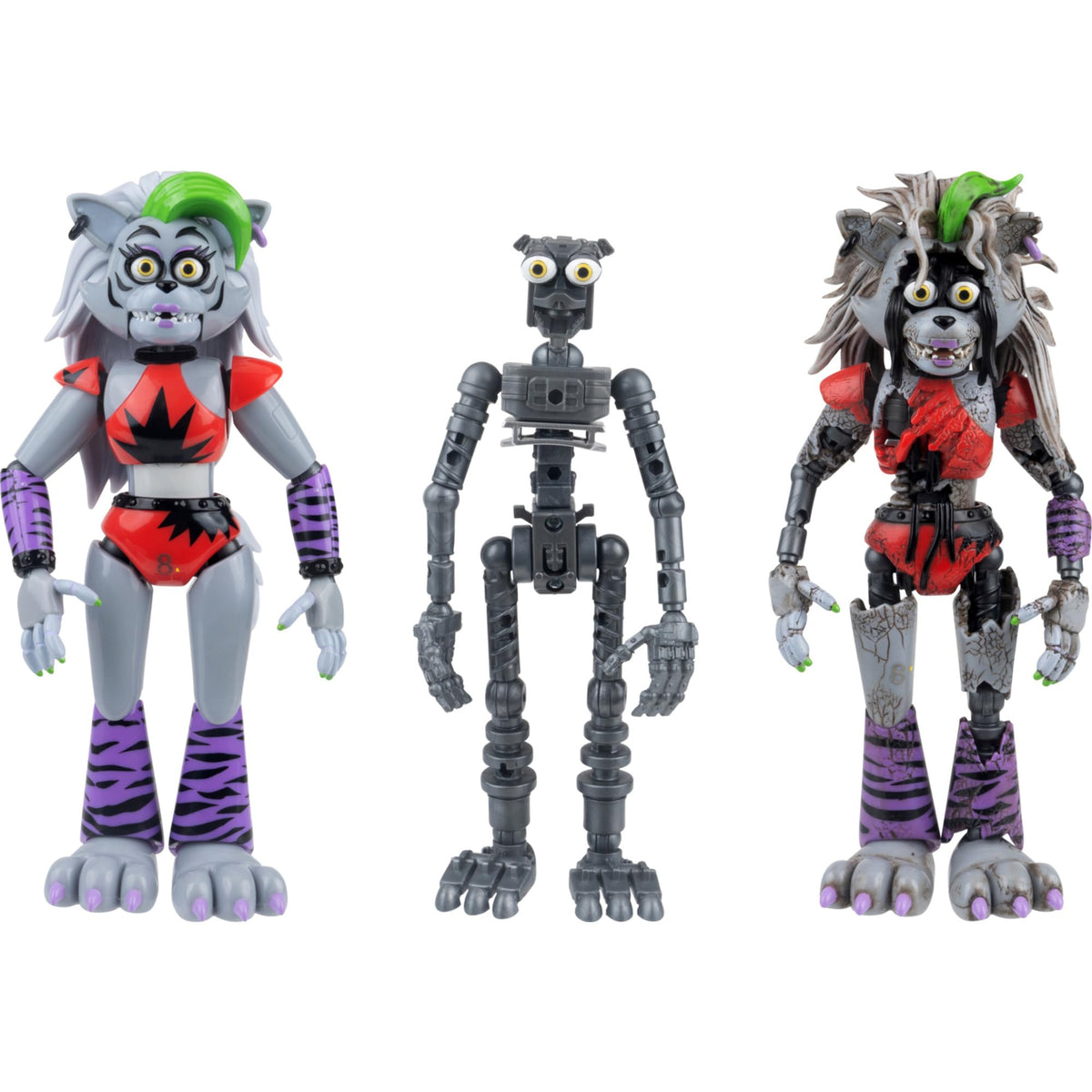 Five Nights at Freddy’s 6-Inch Endo-Series Collector Figure - 6-Inch Endo-02 with Swapable Roxanne Wolf and Shattered Roxanne Wolf Parts