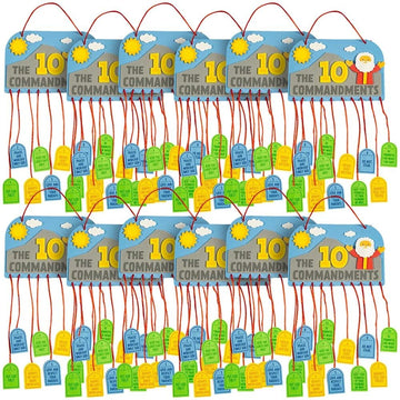 Fun Express Ten Commandments Mobile CK - Craft Kits - 12 Pieces