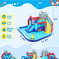 Whubefy 13Ft Inflatable Water Bounce House Double Slides for Kids Backyard