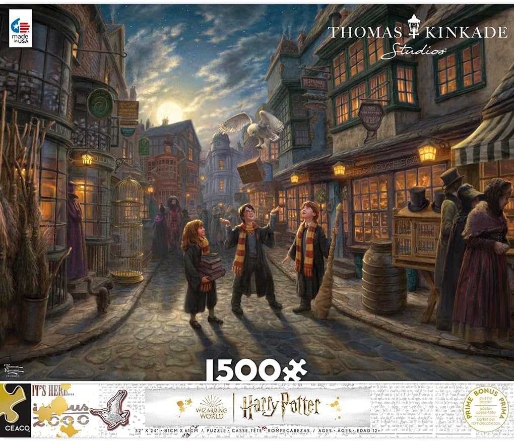 Ceaco - Thomas Kinkade Harry Potter - Diagon Alley - 1500 Piece Puzzle