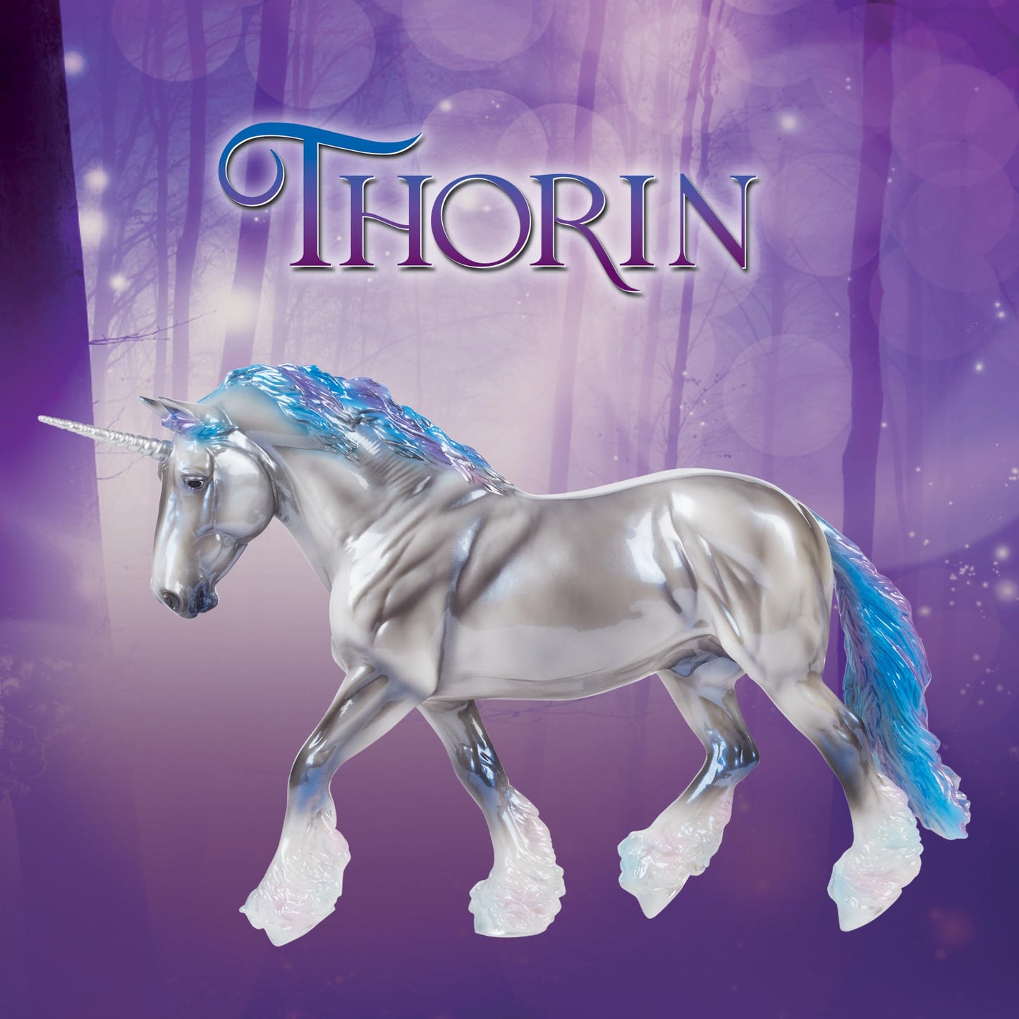 Breyer Horses Traditional Series | Thorin - Unicorn Stallion | Model # B-TR-10632