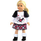 American Fashion World Black Boots with White Faux Sheep Fur for 18-Inch Dolls | Premium Quality & Trendy Design | Dolls Shoes | Shoe Fashion