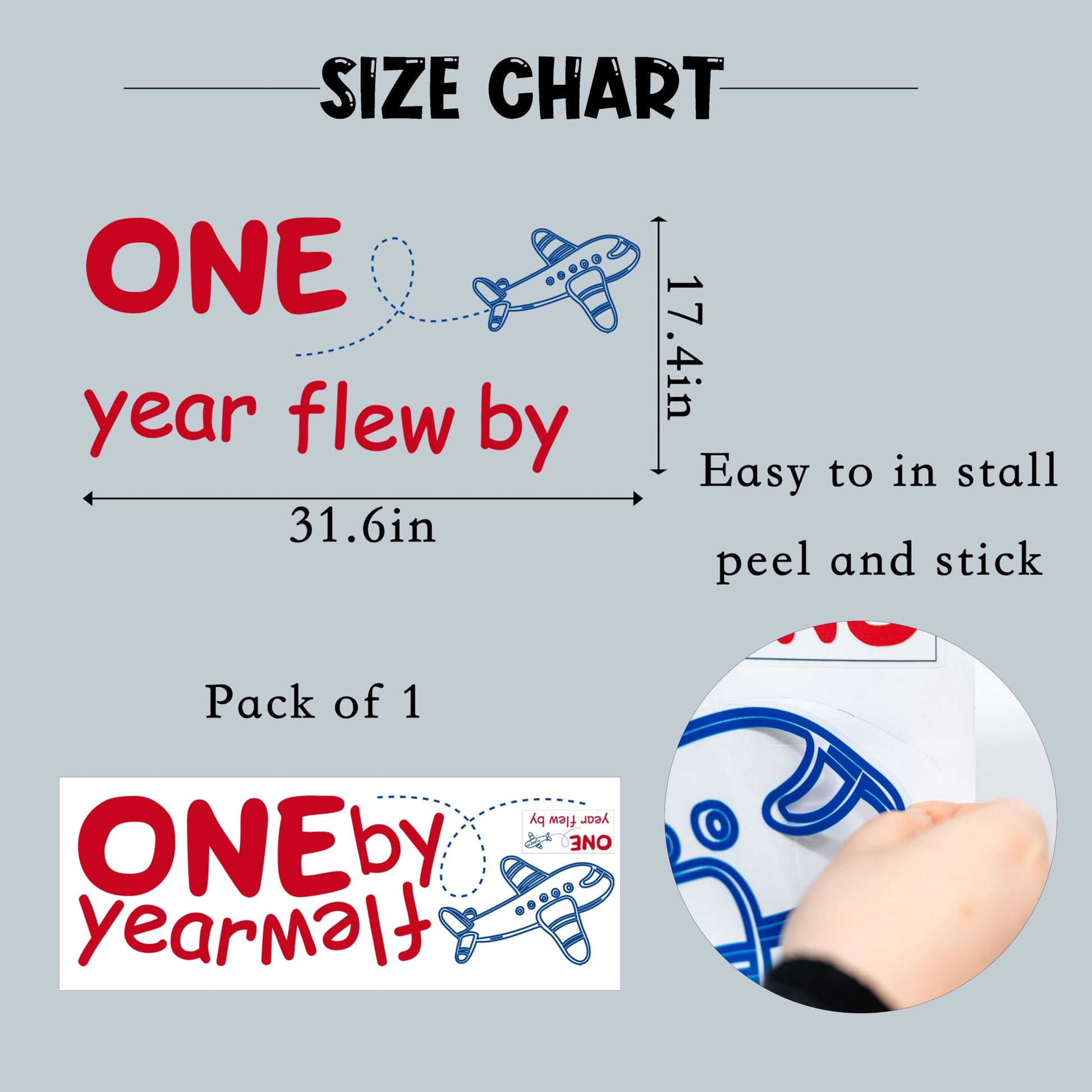 Airplane Decal for Party Balloon Arch