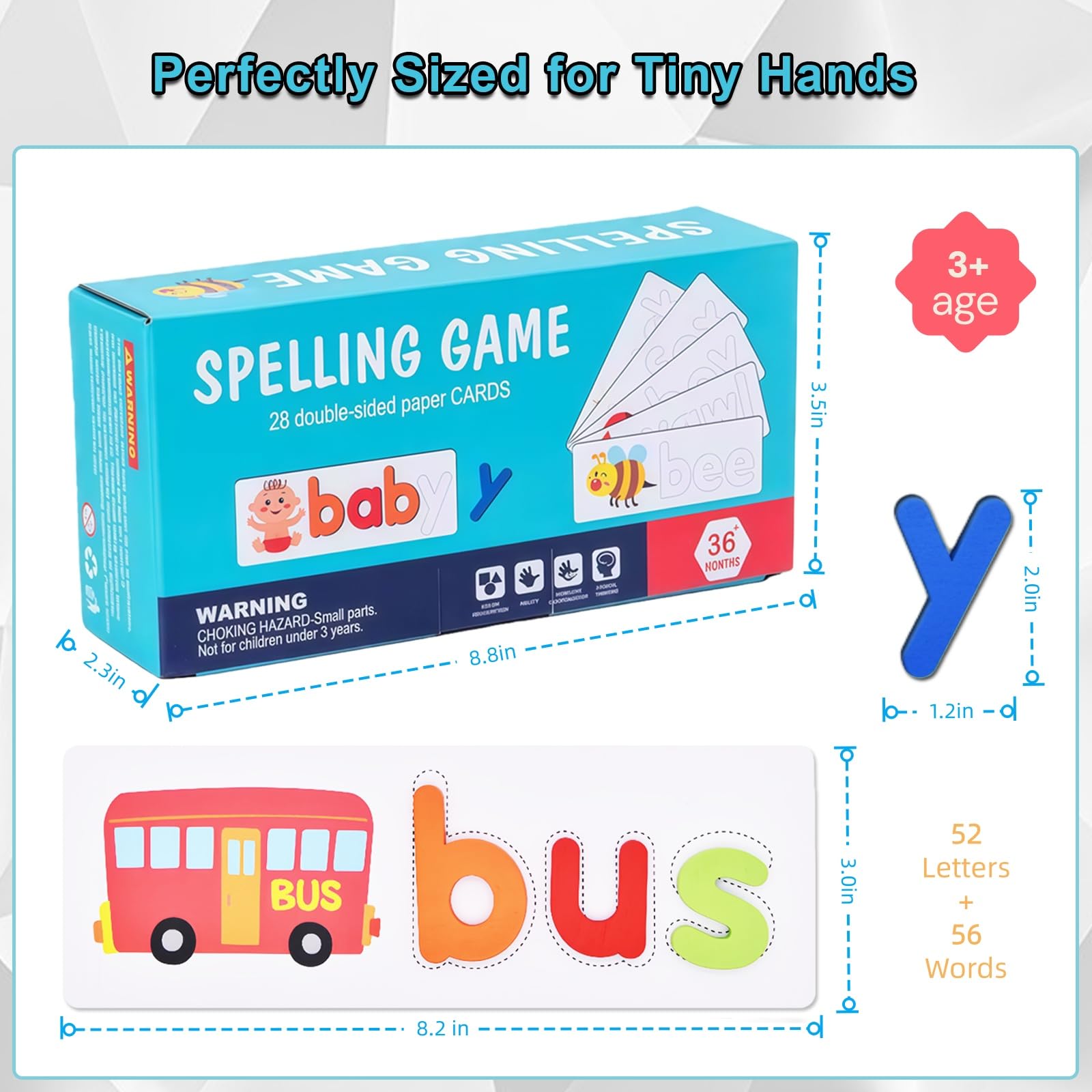 Spell Learning Toys - See & Spell Matching Letter Game for Preschool
