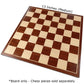 Erebus Chess Board with Inlaid Mahogany Wood, Medium 13 x 13 Inch, Board Only