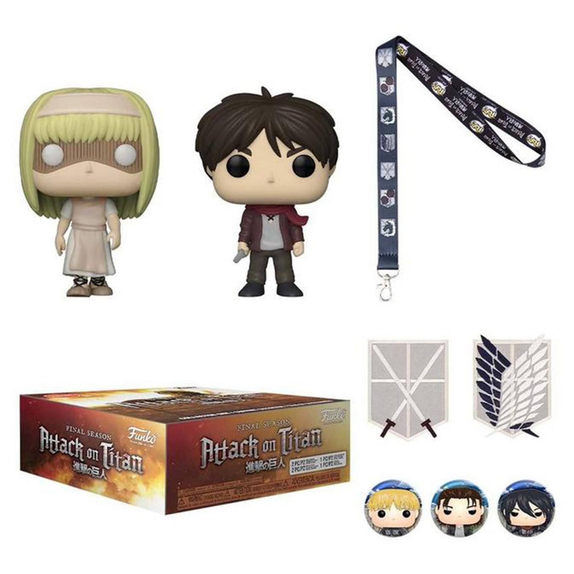 Funko: Attack on Titan - Final Season Collector's Box - Special Edition Exclusive with Ymir Fritz and Child Eren Pop!