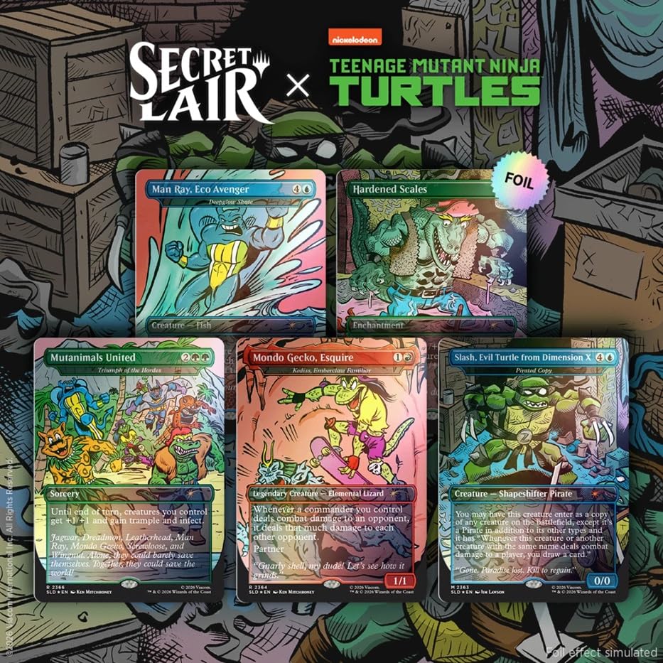 Magic: The Gathering Secret Lair x Teenage Mutant Ninja Turtles: The Mighty Mutanimals Foil Edition