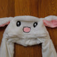 Plushland Adorable Funny Bunny Plush Hat - Squeeze Bunny Hands and See Ears Shake up and Down, Gift for Kids, Babies, Girls, Boys on Halloween