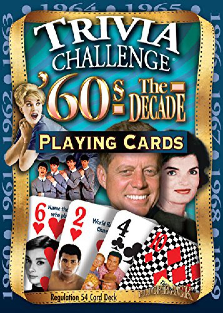 Flickback 1960's Decade Trivia Playing Cards: 60th Birthday