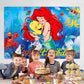 Wall Decor Backdrop for Mermaid Birthday Decorations, Mermaid Themed Banner for Birthday Party Supplies (5x3ft)