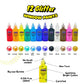 Create Your Own Suncatchers for Window Hanging - 24-Pack Window Glitter Art Suncatcher Kit with 12 Colors - Arts and Crafts for Kids