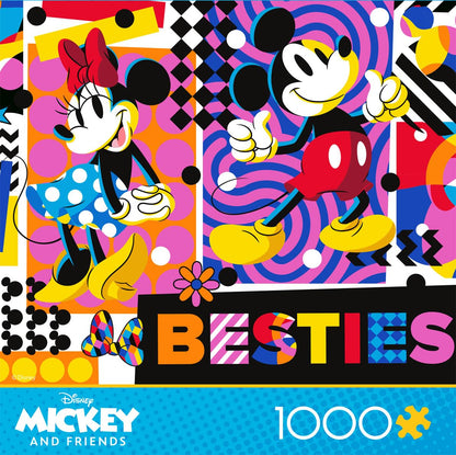 Ceaco - Disney - Collage Collection - Mickey's Bold Expressions - 1000 Piece Jigsaw Puzzle for Adults - Challenging Puzzle Perfect for Game Nights