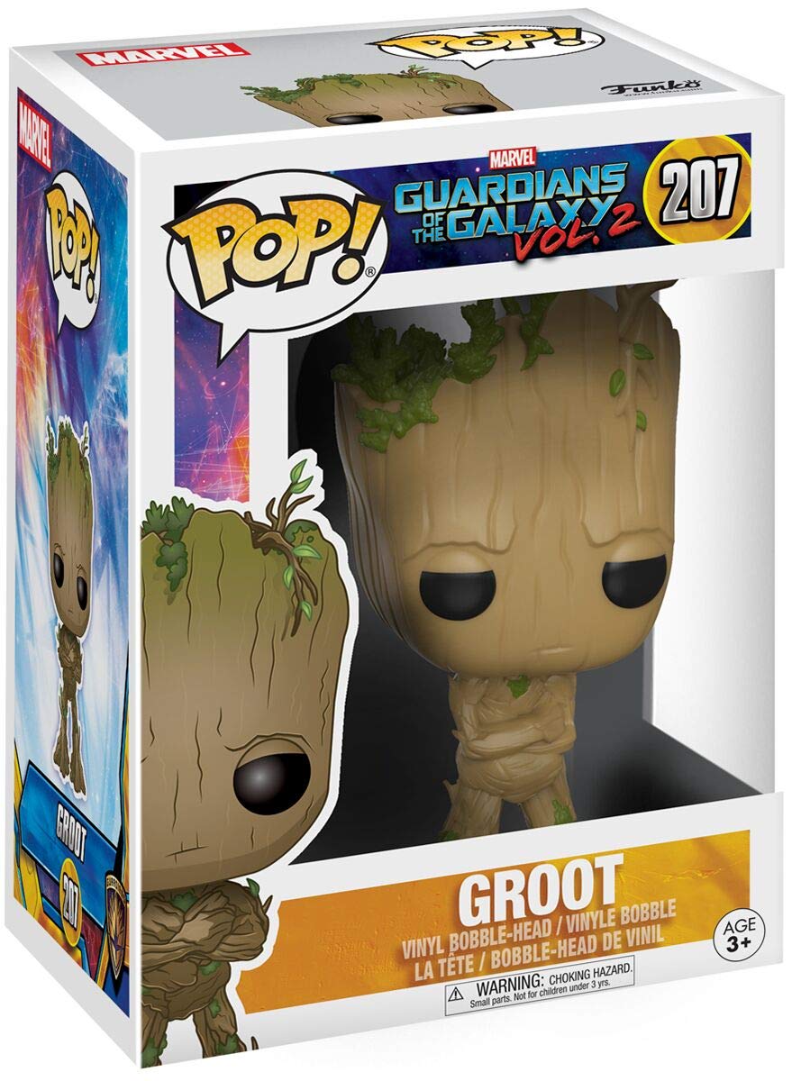Funko Pop! Movies: Guardians of The Galaxy Vol. 2 - Adolescent Groot Amazon Exclusive Action Figure