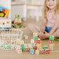 Melissa & Doug Deluxe Wooden ABC/123, 50-Piece Set of Classic Letter & Number Wooden Blocks (1” x 1”) with Storage Pouch, Sorting & Stacking Toys for