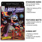 Fantasy North - Laser Sharks from Space - Comic Series - 100 Textured Matte TCG Card Sleeves - Fits Magic MTG Commander Pokemon and Other Card Games