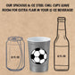 Steel Chill Cups 16 oz. Reusable Party Cups, Soccer, Green, 12 Count