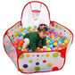 Kuuqa Ball Pit Play Tent with Basketball Hoop for Kids Toddlers Outdoor Indoor Play 4 Ft/120CM (Balls Not Included)