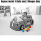 Replacement Parts for Fisher-Price Laugh and Learn Smart Stages Crawl Around Car - DJD09~3 Balls and 3 Shapes ~ Also Works with Models CJM93 and Y7749