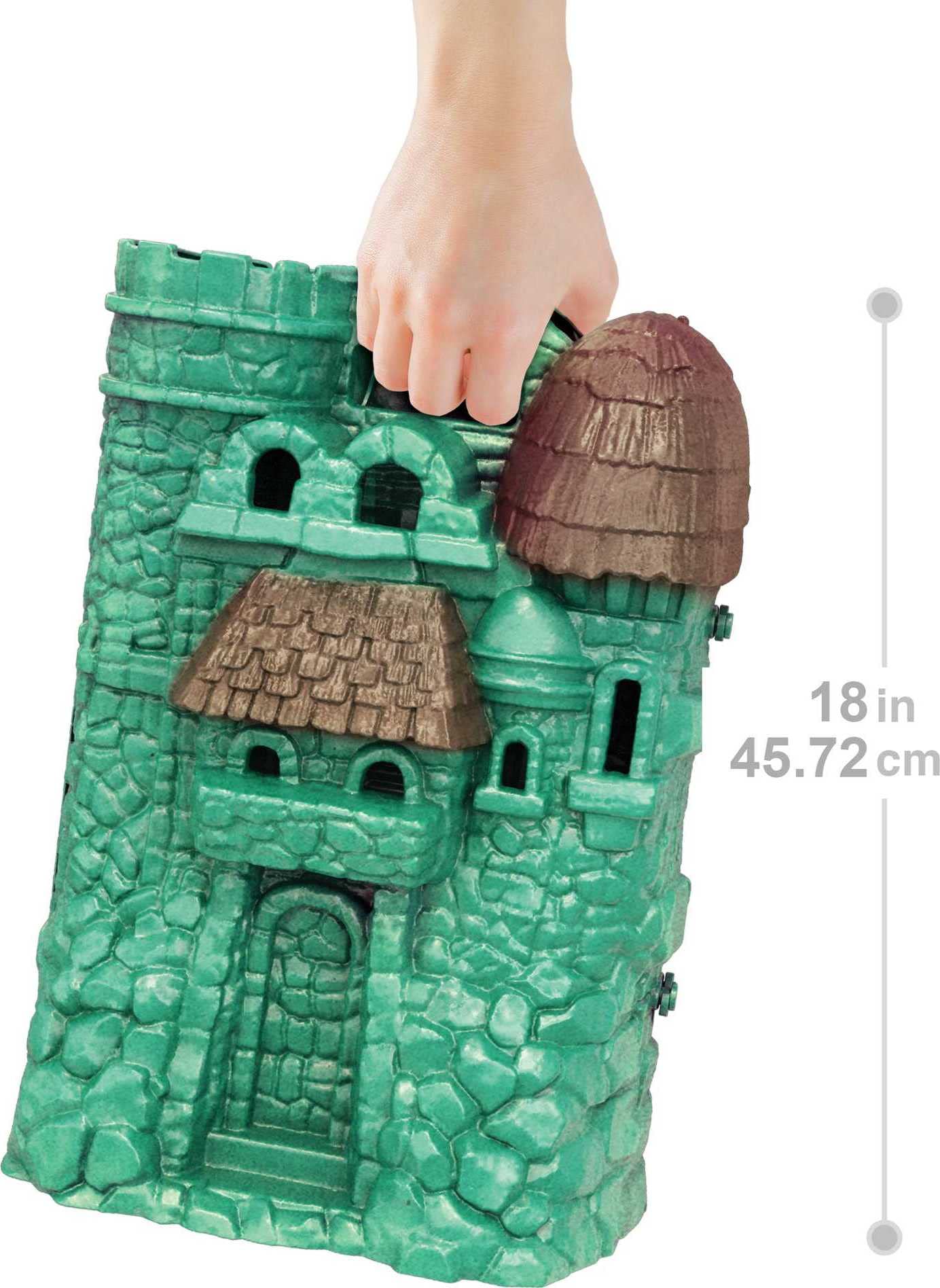 Masters of the Universe Mattel Masters of the Universe Origins Playset & Action Figure, Castle Grayskull with Scorceress, MOTU Toy, 4 Rooms, Trap Door