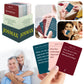 JOSMAX 150 Pcs Life Story Interview Kit Cards, Family Conversation Card, Life Story Interview Kit, Get to Know Parents and Grandparents for Family