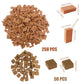 Cayway 300 PCS Mini Red Wall Bricks Miniature Brick Scale Model Bricks, 2 Size Mini Bricks Model Sand Table Micro Landscape Accessories DIY Bricks