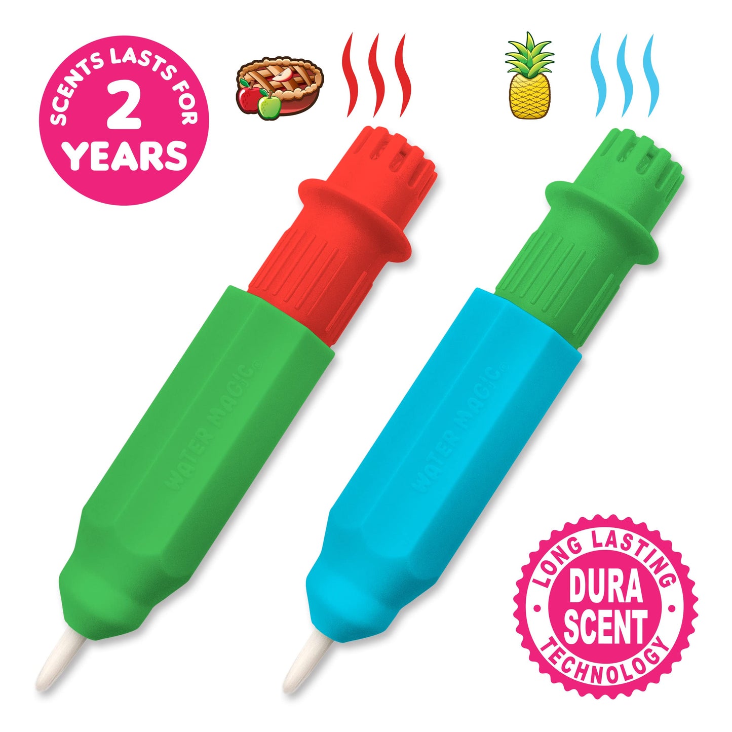 Scentco Water Magic - Patented Gourmet Scented Reusable Water Reveal Activity Books - No Mess, All Fun (Forest Friends and Ocean Friends)
