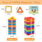 Magnetic Tiles for 3 4 5 6 7 8+ Year Old Boys Girls Upgrade Magnetic Building Blocks Set Educational STEM Toys Christmas Birthday Gift Toys for Kids