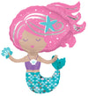 Anagram 30" Shimmering Mermaid Mylar Foil Balloon Birthday Party Decoration