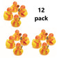 Fun Express Construction Rubber Duckies (Set of 12 Ducks)