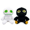 Adenzai Slap bob Battle Plush (Black - White) Cute Halloween Plush Toy - Soft Stuffed Animal Plushie, Gift for Kids & Adults, Perfect for Birthday