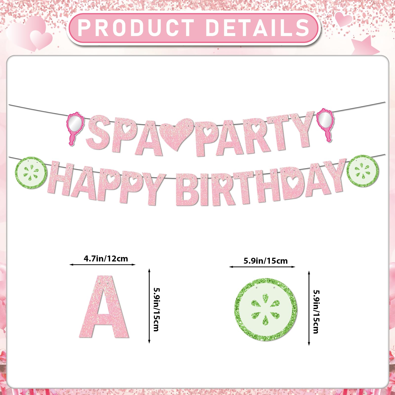 Spa Party Decorations Banner Spa Birthday Party Supplies for Girls Women with Spa Birthday Banner Hanging Ceiling for Sleepovers Slumber Makeup